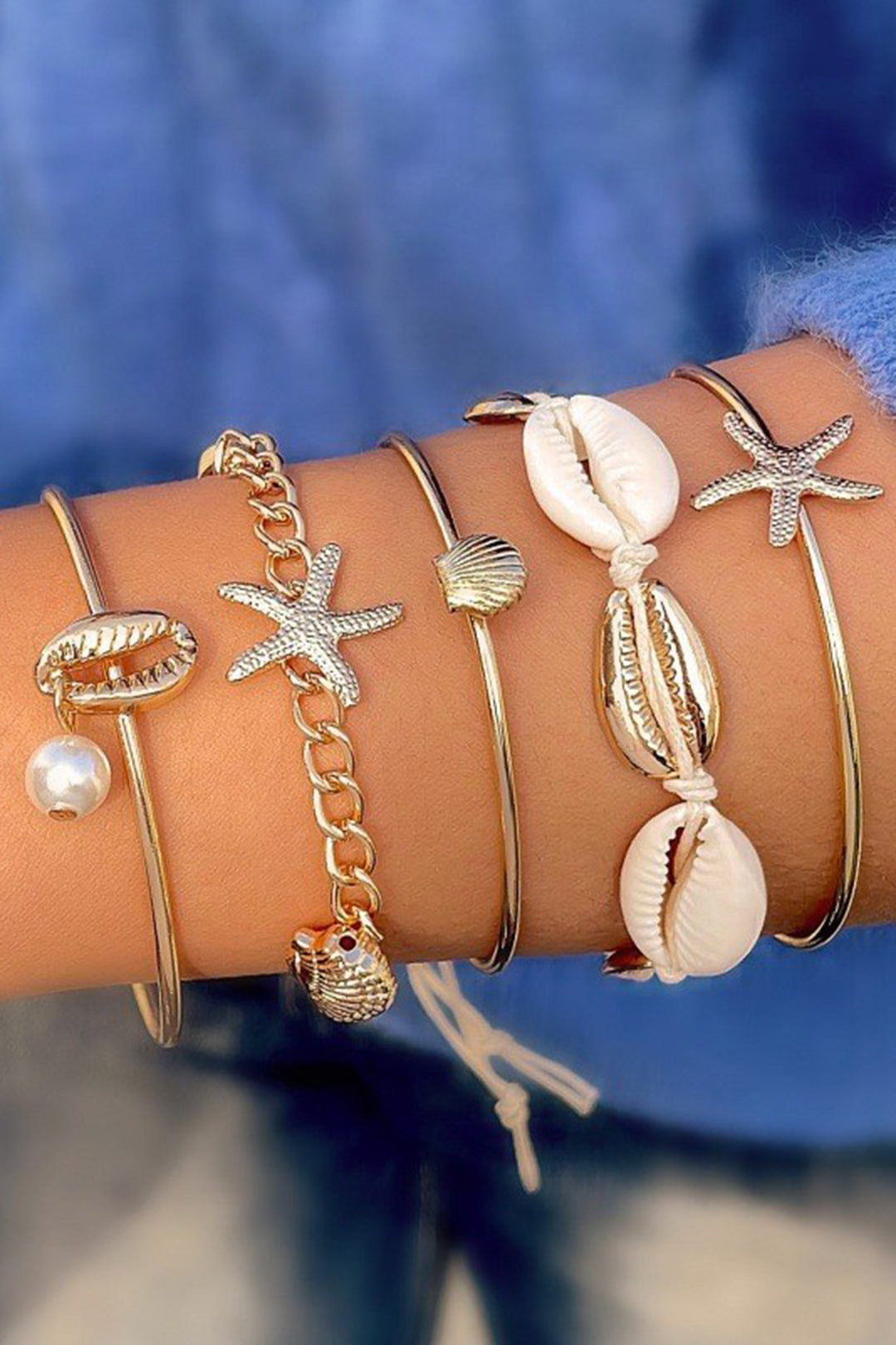 SHELL AND STARFISH BRACELETS