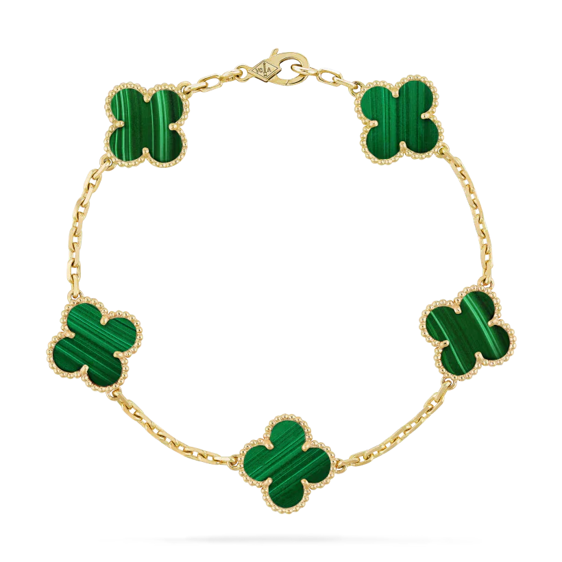 FOUR-LEAF CLOVER BRACELET- GREEN