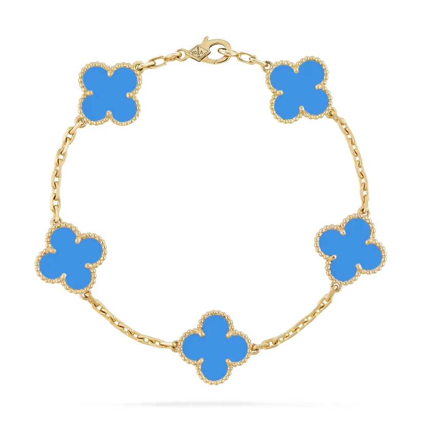 FOUR-LEAF CLOVER BRACELET | BLUE