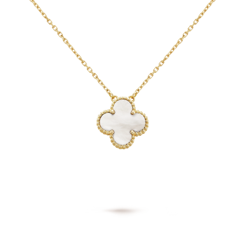 FOUR-LEAF CLOVER NECKLACE - WHITE