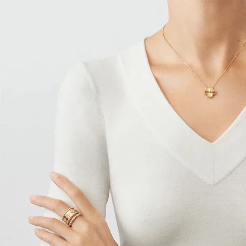FOUR-LEAF CLOVER NECKLACE- GOLD