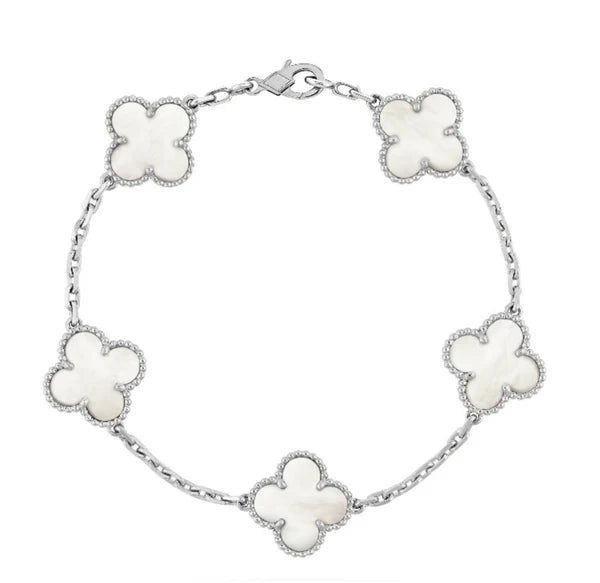 FOUR-LEAF CLOVER BRACELET| SILVER